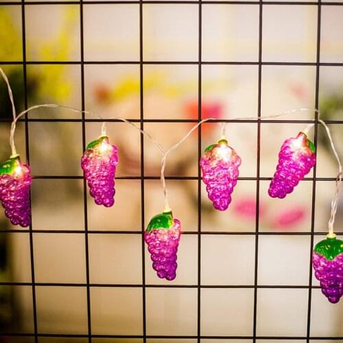 Cute LED Grape Lights String Theme Activity Party Room Christmas Fairy String Lights Garden Wedding Holiday Home Decoration