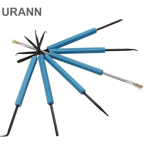 URANN 6pcs Desoldering Aid Tool Soldering Welding Welder Assist Repair Tool Kit Set Soldering Aid PCB Cleaning Kit Hand Tools