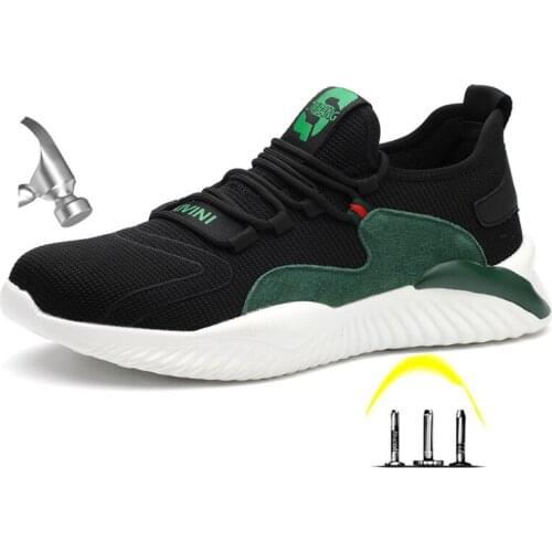 Indestructible Shoes Men Boots Anti Smashing Steel Toe Protective Work Shoes Sneakers Men Designer Puncture Proof Safety Shoes