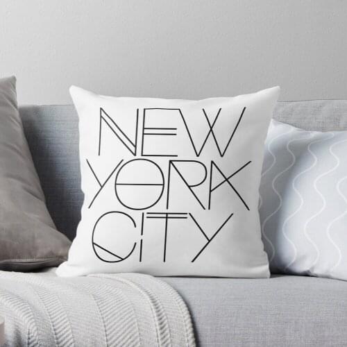 New York City. Throw Pillow Cushion Cover Polyester throw pillows case on sofa home living room car seat decor 45x45cm
