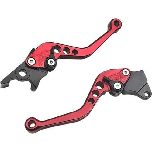 TiOODRE 2pcs Motorcycle Brake Handle Alloy CNC Motorcycle Clutch Brake Lever Handle High Quality Fit For Motorbike Modification
