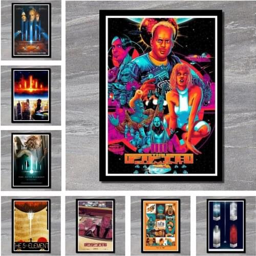 Perfect JL The Fifth Element Classic Sci-Fi Movie Poster And Prints Art Classic Movie Poster Wall Stickers