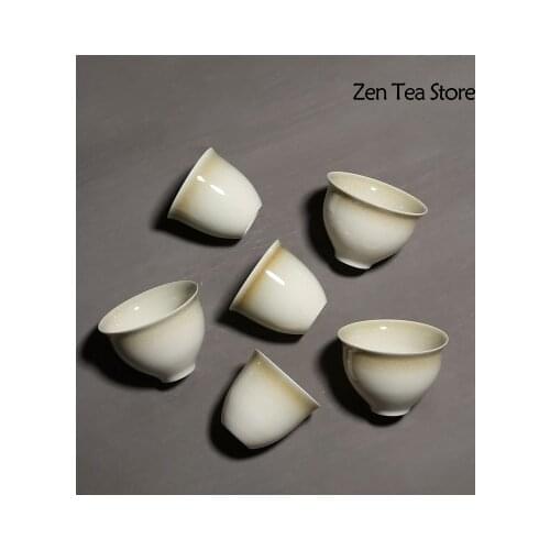 Plant Ash Ru Kiln Tea Cup Ceramics Mugs Tea Cups Beer Kung Fu Tea Mug Whiskey Glass Drinkware Cup Ceramic Water Mug Teaset