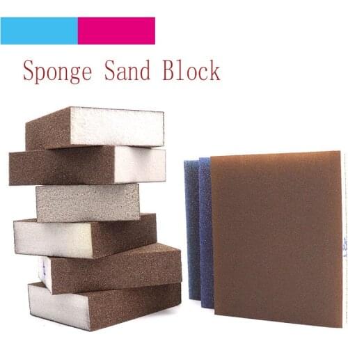 1pcs High Quality Polishing Sanding Sponge Block Pad Set Sandpaper Assorted 80-220 Grit Abrasive Tools Sandpaper Discs