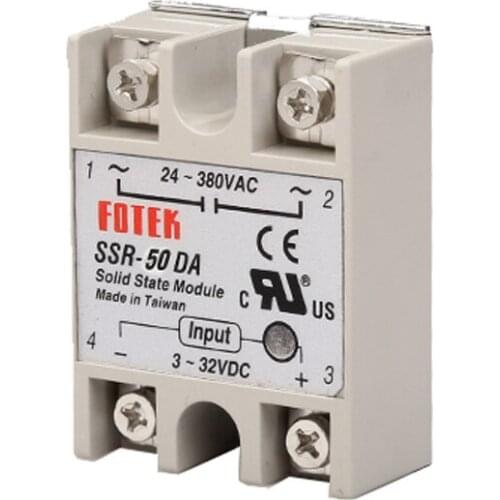 10pcs Solid State Relay SSR-50DA 50A /250V 3-32VDC