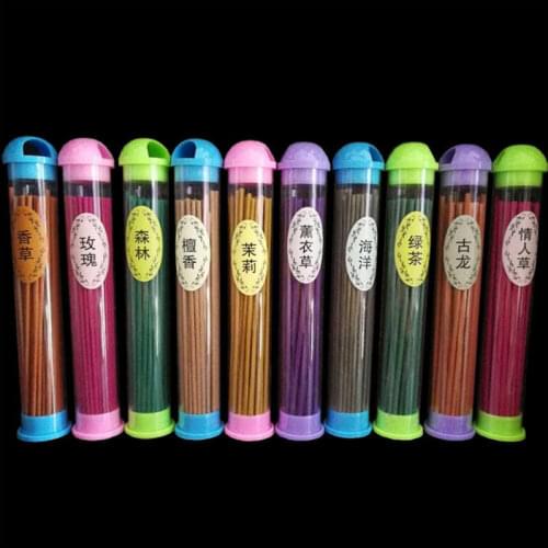 2 Sets(100 sticks) Indoor Natural Incense Burner Sandalwood Rose Aromatherapy Sleep Health Air Freshener Aroma Clean Air Spices