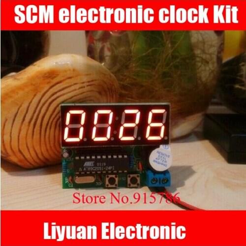2pcs SCM electronic clock Kit / 3V-5V LED Clock Kit / DIY electronic clock kit