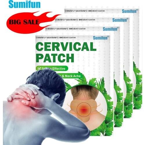 48pcs Sumifun Neck Patch Joint Cervical Spondylosis Pain Relief Sticker Rheumatoid Arthritis Wormwood Plaster Health Care K04801