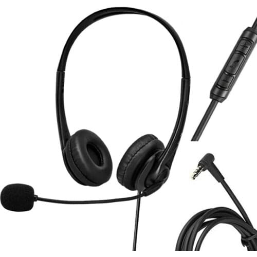 3.5mm Wired Gaming Headphones Over Ear Game Headset Stereo Earphone with Microphone Volume Control for Smart Phone PC 50pcs