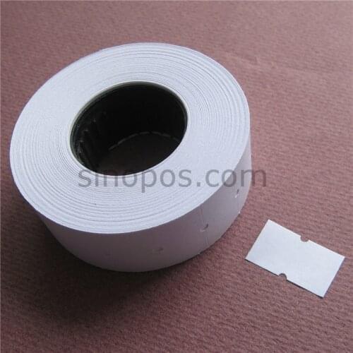 White Blank Labels 21x12mm For Pricing Gun Single Line, clothes price paper tags labeller sticker adhesive, #5500 labeler refill