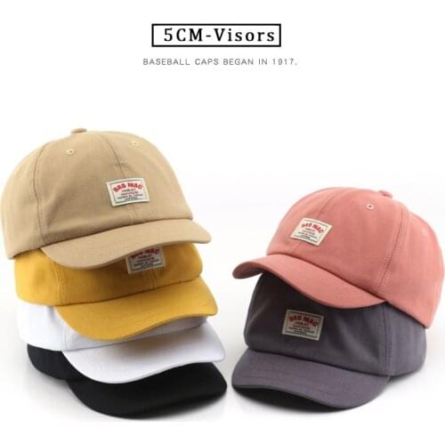 SLECKTON Cotton Baseball Cap for Women and Men 5CM Visors Fashion Labeling Hats Summer Sun Caps Casual Snapback Hat Unisex Gorra