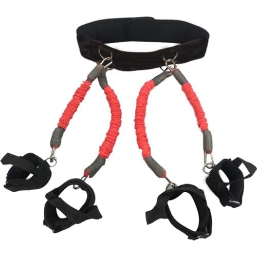 200lbs Resistance Bands Boxing Fencing Fitness Sports Training Belt Lose Weight Gain muscleLeg Strength Exercise Equipment