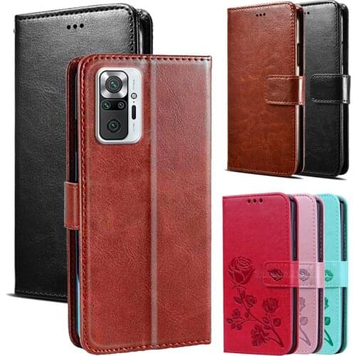 For Xiaomi Redmi Note 10 Pro Max Global Case Cover Flip PU Leather Phone Funda Shell For Redmi Note 10S чехол Wallet Protector