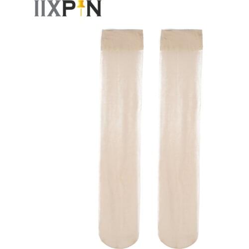 3 Pairs Ultra Thin Sheer Sexy Stockings Elastic Breathable Short Knee High Socks for Men Business Dress Stockings Daily Wearing