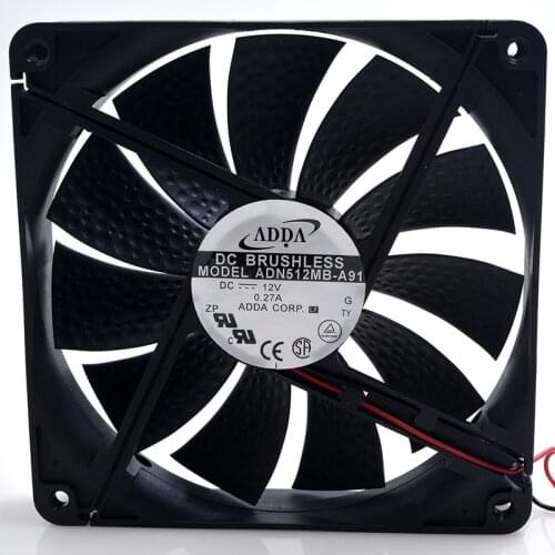 FOR ADDA 13525 adn512mb-a91 135*135*25mm 12V double ball cooling fan