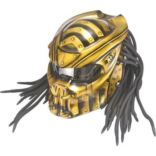 For Motorcycle Predator Helmet Flexible Strip Lighting Full Face DOT High Quality Casco Moto Depredador Colorful Lens