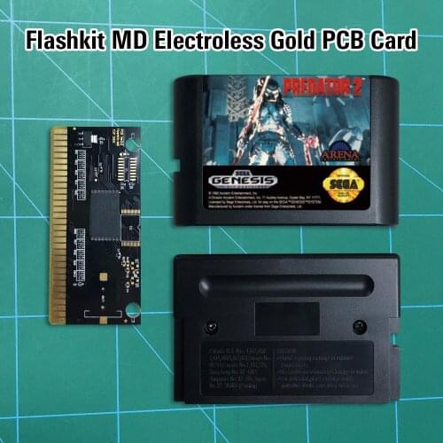 Predator 2 - Flashkit MD Electroless Gold PCB Card 16 bit MD Games Cartridge For MegaDrive Genesis console