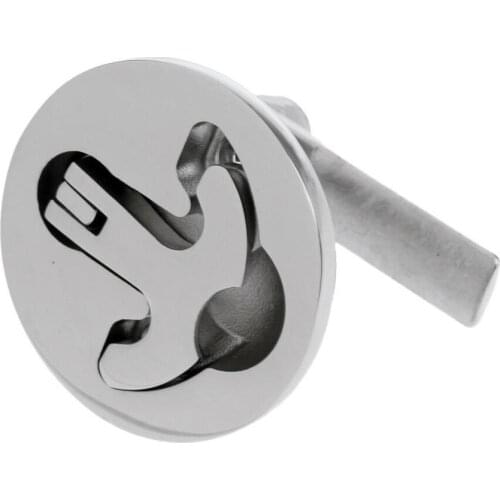 Marine Grade 316 Stainless Steel Boat Turning Lock Latch Lift Pull Ring T-Handle Flush Mount