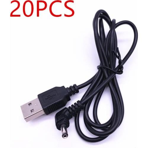 90 Angle PC USB Male To 5V DC 3.5mm X 1.35mm Barrel Connector Power Cable Cord Adapter 1m /3feet/black