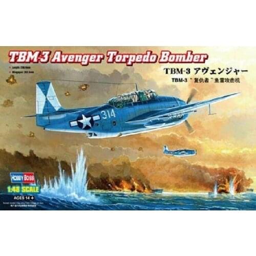 Hobbyboss 80325 1/48 Scale TBM-3 Avenger Torpedo Bomber Model Kit