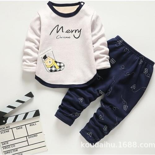 Fashion Winter Toddler Boys Girls 2pcs Clothes Set Baby Boy Tracksuit Outfit Childrens Casual Sports Suits Kids Clothing Sets