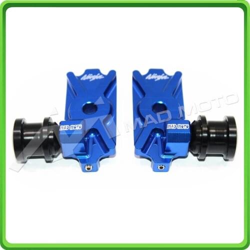 Motorcycle CNC Swingarm Spool Adapters / Mounts For KAWASAKI Ninja 250R 2008-2012 & Ninja 300R 2013-2015