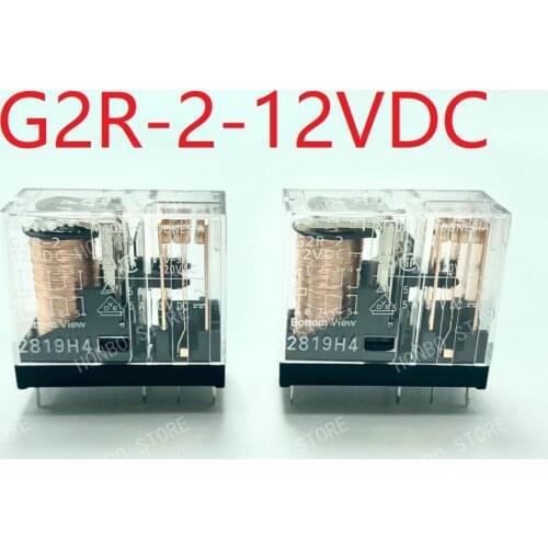 New Power Relay G2R-2-5VDC 12VDC 24VDC 110VDC 110VAC 220VAC G2R-24-12V G2R-2A4-DC24