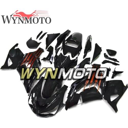 Full ABS Plastic Injection Shinny Black Orange Motorcycle Fairings For ZX 14R ZZ R1400 Year 2012 2013 2014 2015 Cowling