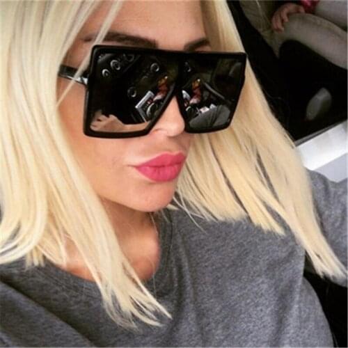 ASUOP Large Frame Retro Classic Female Sunglasses Fashion Mens Square Glasses UV400 International Brand Design Sunglasses