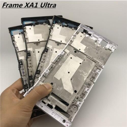 Original Middle Front Frame Bezel Housing For Sony Xperia XA1 Ultra G3221 G3212 LCD Screen Holder Replacement Parts