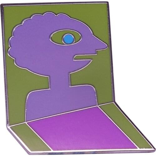 Adventure Time Prismo Enamel Pin Brooch Reflective Prism Geometry Art Badge Fashion jewelry Decor