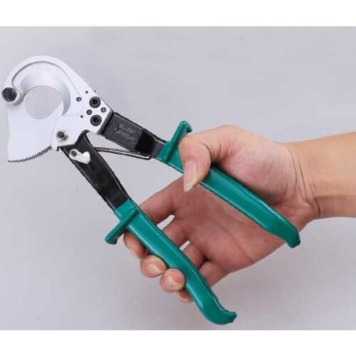 Professional ratchet cable cutter max.240mm2, ratchet cable cutting pliers
