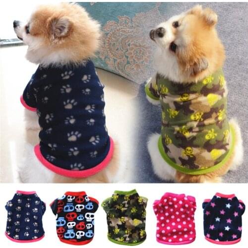 Small Dog Clothes Warm Winter Dog Coat Cotton Fleece Puppy Clothes Puppy Vest Clothing Pet Cat Clothes