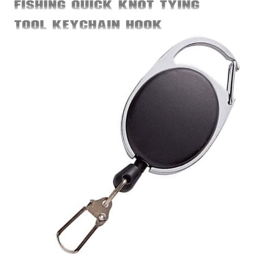 Fishing RG1 Fly Fishing Retractor Tools Extractor Keeper Retractable Key Chain Reel Badge Holder Tackle Tools Accessories