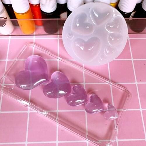 Heart Shapes Silicone Mold Jewelry Model Mould Tools Decoration Jewels Tackles F3MF