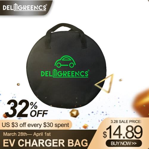 EV Bag For Electric Car Vehicle EVSE Portable SAE J1772 IEC62196 Type 2 EV Cable Charging Equipment Container Carrier bags