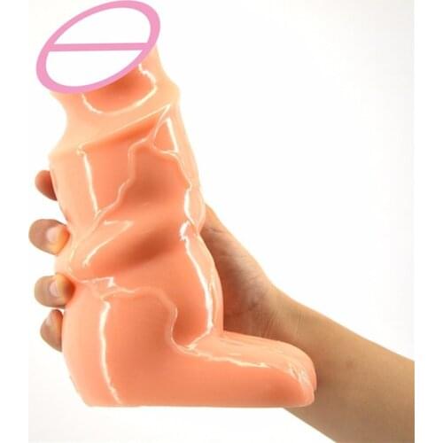 Pig Trotter Type Dildo Huge Super Thick Super Long Anal Plug Penis Clitoris Vaginal Adult Sex Toys for Woman Masturbators