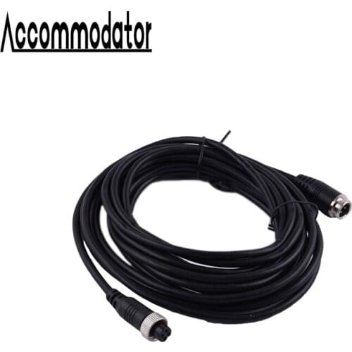 Vehicle CCTV Aviation Connector Mini Din Extension Video Cable