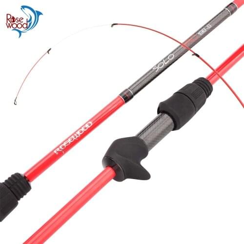 RoseWood Ultra Light, Solid Tip Rod 30T Carbon Casting Spin Fishing Rod 1.98m Fast Light Saltwater Squid Pike Fishing Pole