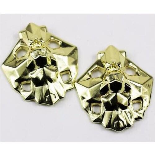 Punk Style Metal Quality Lion Head Shoelace Decoration For Running/Basketball Shoes