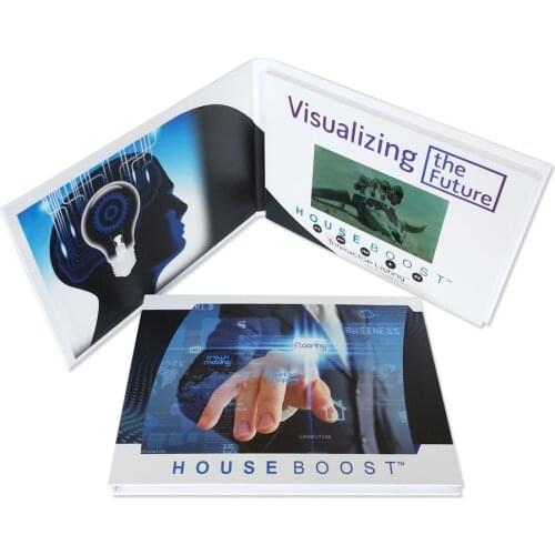 Video pamphlet 5inch hardcover Brochure Cards for Presentations Digital Advertising Player Screen booklet sell well on line