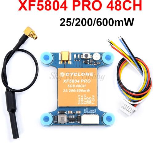 XF5804 PRO FPV Video Transmitter 5.8G 48CH 25/200 / 600mW Switchable OSD adjustable MMCX VTX