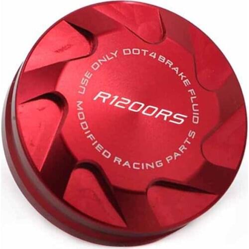 Rear Brake Fluid Reservoir Cover Cap For BMW R1200RS R 1200RS R1200 2014-2018 2017 Motorcycle Accessories With Logo Red