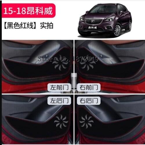 Inner Door protection protective pad kick pad 4pcs For BUICK Envision 2015 2016 2017 2018