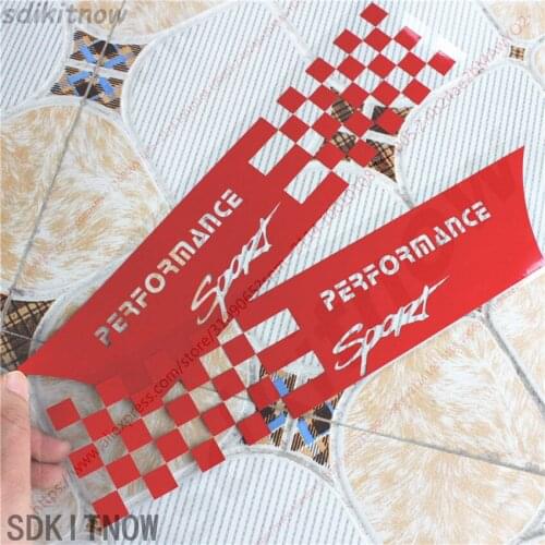 1pair Car Square Sports Decal Door Sticker PERFORMANCE Styling Window Decoration For BMW E28 E30 E34 E36 E37 E38 E39 E39 E46 E60