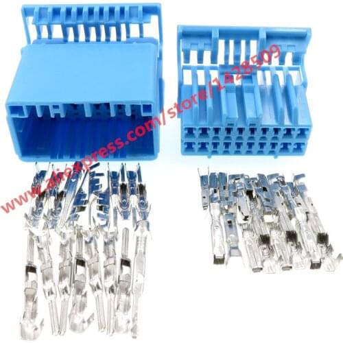 10 Sets 20 Pin Automotive CD Player Power Speaker Plug Audio Auto Connector Female Male For Honda Fit Buick