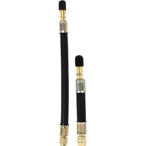 100mm/140mm/190mm Universal Flexible Tire Tyre Valve Extension Tube for Air Compressor Brass Rubber Auto Replacement Parts