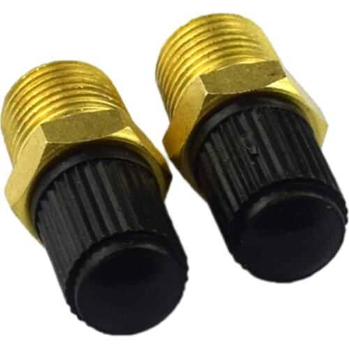 2pcs 1/8" NPT MPT Brass Air Compressor Tank Fill Valve Double Head