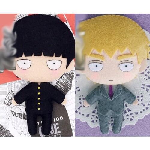 1pcs Handmade Anime Mobu Saiko Hyaku Cartoon Toy Keychain Bag Cosplay Doll DIY Material for Boy Girl Christmas Gift