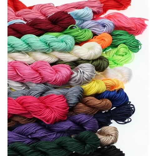 20 Meter Rope DIY Woven Rope Handmade Material Red Rope Necklace Rope